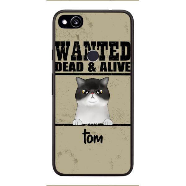 wanted cats personailized phone case print 3d for cat lover