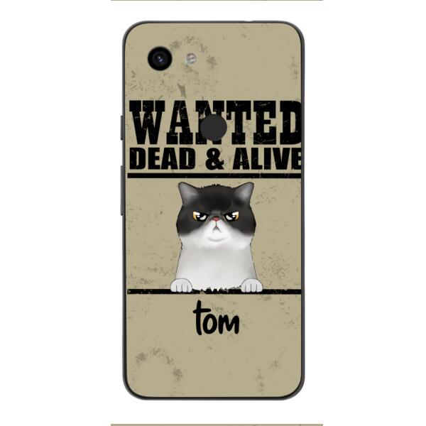 wanted cats personailized phone case print 3d for cat lover