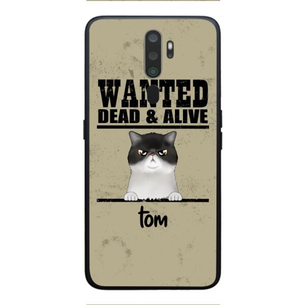 wanted cats personailized phone case print 3d for cat lover