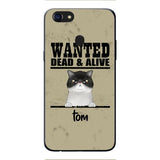 wanted cats personailized phone case print 3d for cat lover