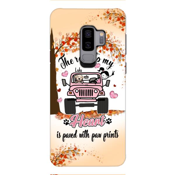 Personalized Dog In Road To Your Heart Phone Case JUL-MA02