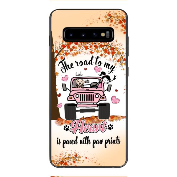 Personalized Dog In Road To Your Heart Phone Case JUL-MA02