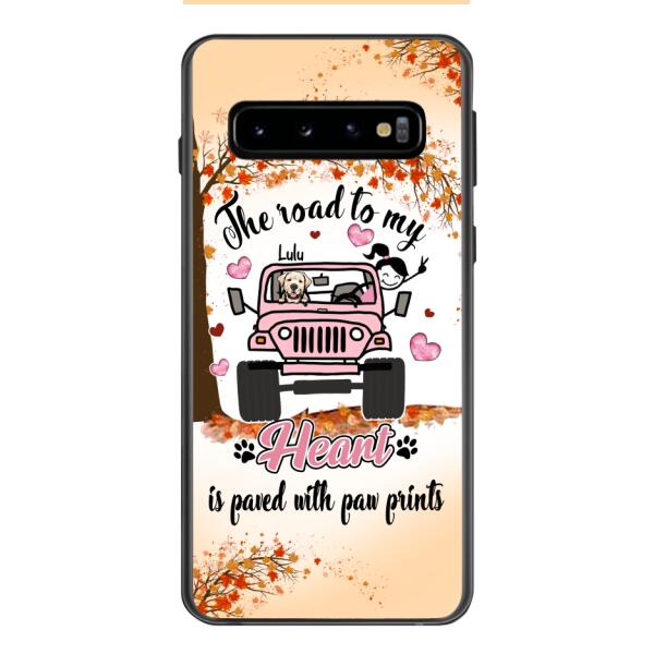 Personalized Dog In Road To Your Heart Phone Case JUL-MA02