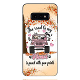 Personalized Dog In Road To Your Heart Phone Case JUL-MA02