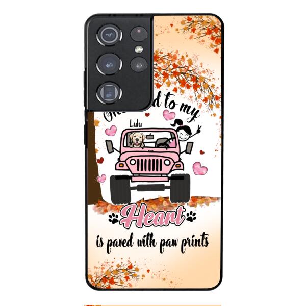 Personalized Dog In Road To Your Heart Phone Case JUL-MA02