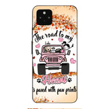 Personalized Dog In Road To Your Heart Phone Case JUL-MA02