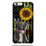 Personalized Dog Sunflower Phone Case JUL-MA03