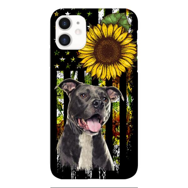Personalized Dog Sunflower Phone Case JUL-MA03