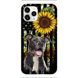 Personalized Dog Sunflower Phone Case JUL-MA03