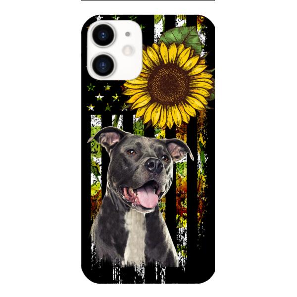 Personalized Dog Sunflower Phone Case JUL-MA03