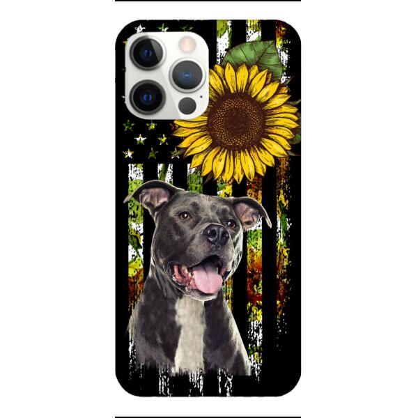 Personalized Dog Sunflower Phone Case JUL-MA03