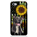 Personalized Dog Sunflower Phone Case JUL-MA03