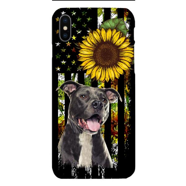 Personalized Dog Sunflower Phone Case JUL-MA03