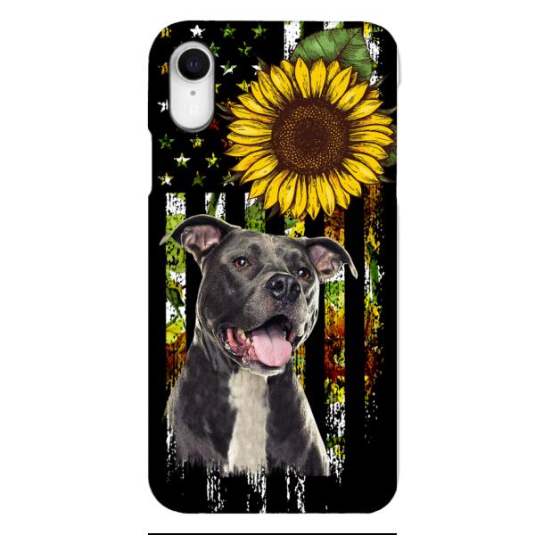 Personalized Dog Sunflower Phone Case JUL-MA03