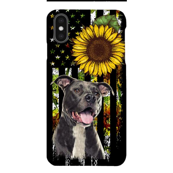 Personalized Dog Sunflower Phone Case JUL-MA03