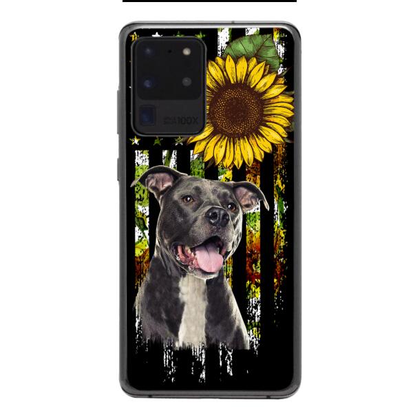 Personalized Dog Sunflower Phone Case JUL-MA03