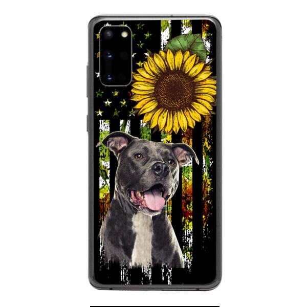 Personalized Dog Sunflower Phone Case JUL-MA03