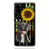 Personalized Dog Sunflower Phone Case JUL-MA03