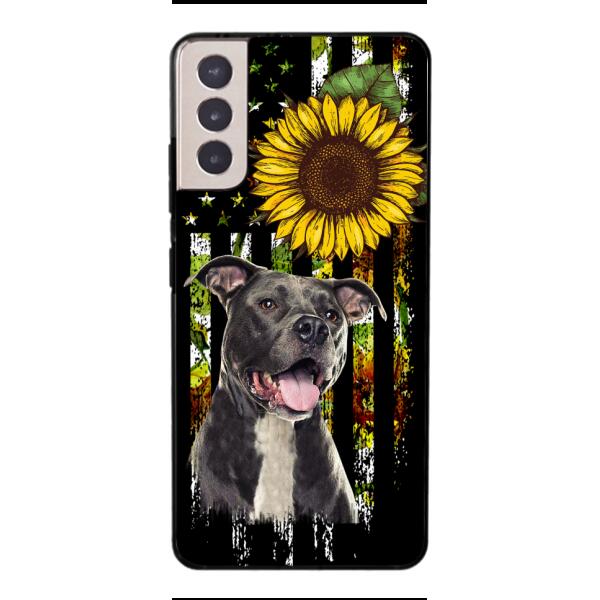 Personalized Dog Sunflower Phone Case JUL-MA03