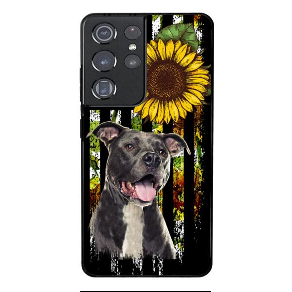 Personalized Dog Sunflower Phone Case JUL-MA03