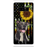 Personalized Dog Sunflower Phone Case JUL-MA03
