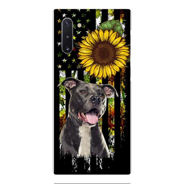 Personalized Dog Sunflower Phone Case JUL-MA03