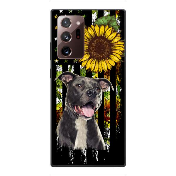 Personalized Dog Sunflower Phone Case JUL-MA03