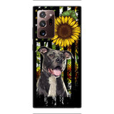 Personalized Dog Sunflower Phone Case JUL-MA03