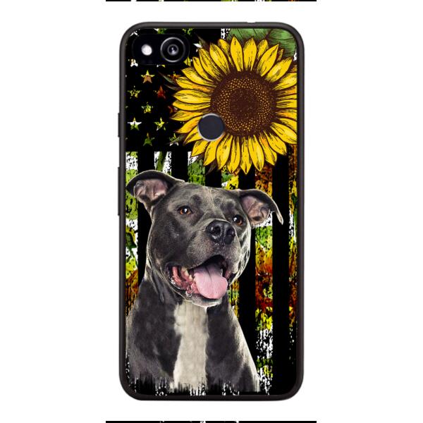 Personalized Dog Sunflower Phone Case JUL-MA03