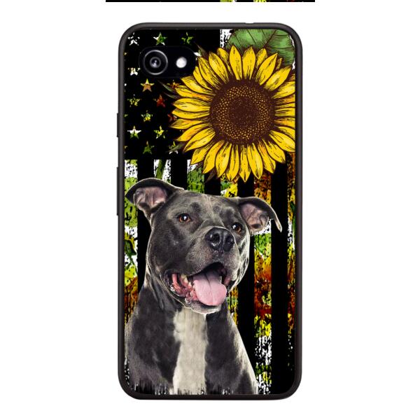 Personalized Dog Sunflower Phone Case JUL-MA03