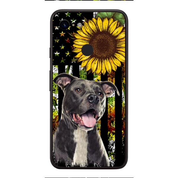 Personalized Dog Sunflower Phone Case JUL-MA03