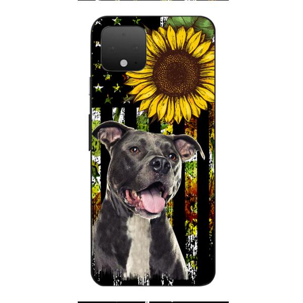 Personalized Dog Sunflower Phone Case JUL-MA03