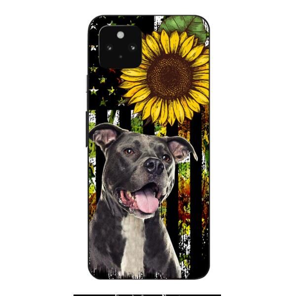 Personalized Dog Sunflower Phone Case JUL-MA03