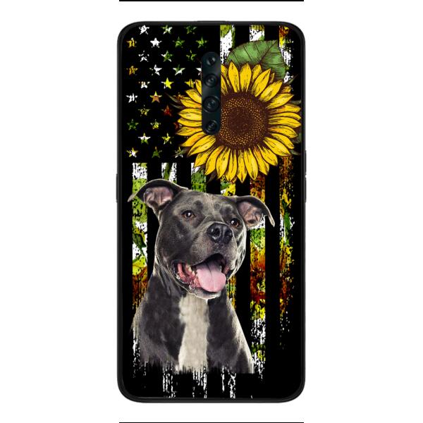 Personalized Dog Sunflower Phone Case JUL-MA03