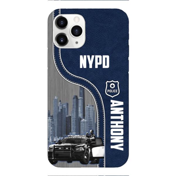 POLICE PERSONALIZED PHONE CASE 3D PRINTED TPM