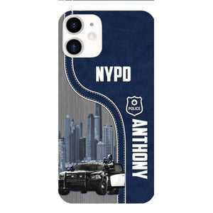 POLICE PERSONALIZED PHONE CASE 3D PRINTED TPM