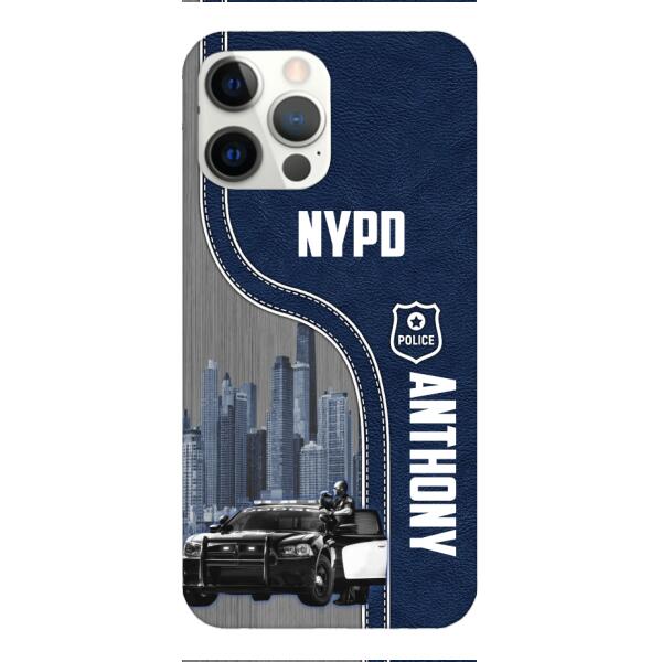 POLICE PERSONALIZED PHONE CASE 3D PRINTED TPM