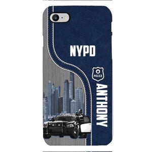 POLICE PERSONALIZED PHONE CASE 3D PRINTED TPM