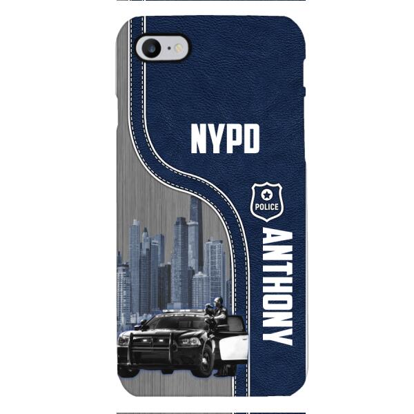 POLICE PERSONALIZED PHONE CASE 3D PRINTED TPM