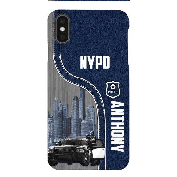 POLICE PERSONALIZED PHONE CASE 3D PRINTED TPM