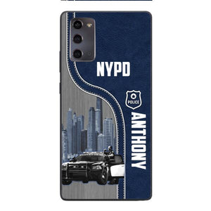 POLICE PERSONALIZED PHONE CASE 3D PRINTED TPM