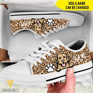 Personalized Dog Shoe Leopard Printed JUL-LN21