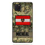 Personalized Austrian Soldier Phone Case OCT-LN07