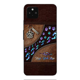PERSONALIZED NEVER WALK ALONE DOG MOM PHONECASE TNTN0810