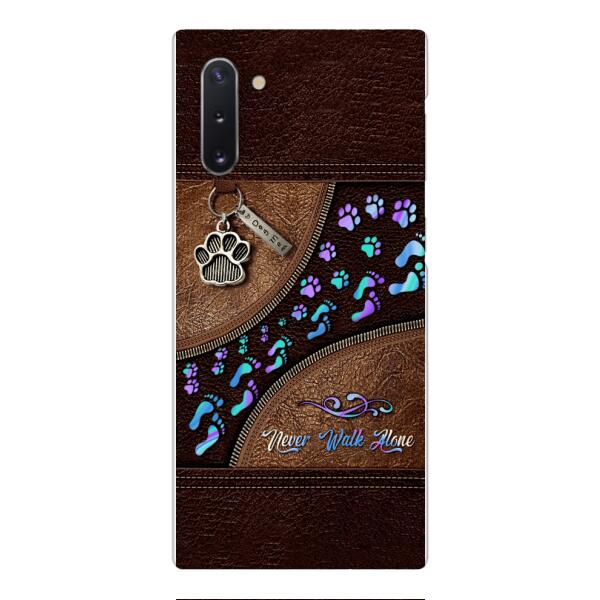 PERSONALIZED NEVER WALK ALONE DOG MOM PHONECASE TNTN0810