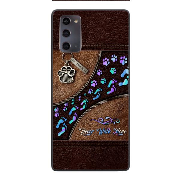 PERSONALIZED NEVER WALK ALONE DOG MOM PHONECASE TNTN0810