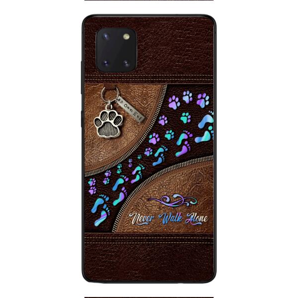 PERSONALIZED NEVER WALK ALONE DOG MOM PHONECASE TNTN0810