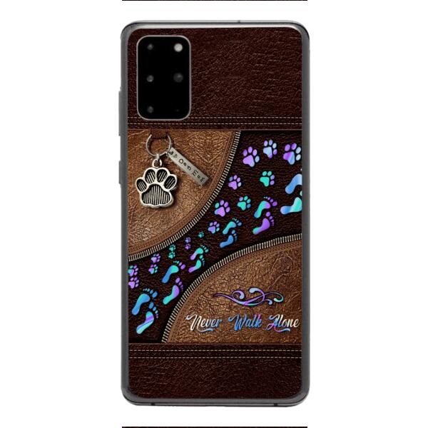 PERSONALIZED NEVER WALK ALONE DOG MOM PHONECASE TNTN0810