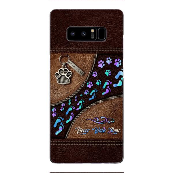 PERSONALIZED NEVER WALK ALONE DOG MOM PHONECASE TNTN0810