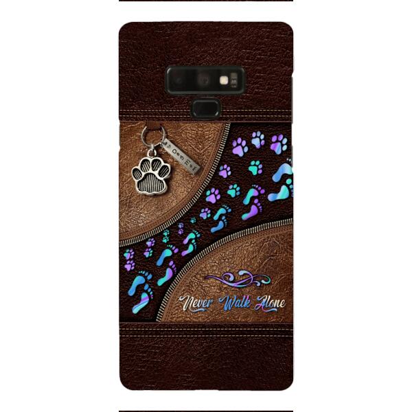 PERSONALIZED NEVER WALK ALONE DOG MOM PHONECASE TNTN0810